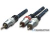 Cable Audio Stereo plug 3.5 mm a 2 RCA macho, 3 m